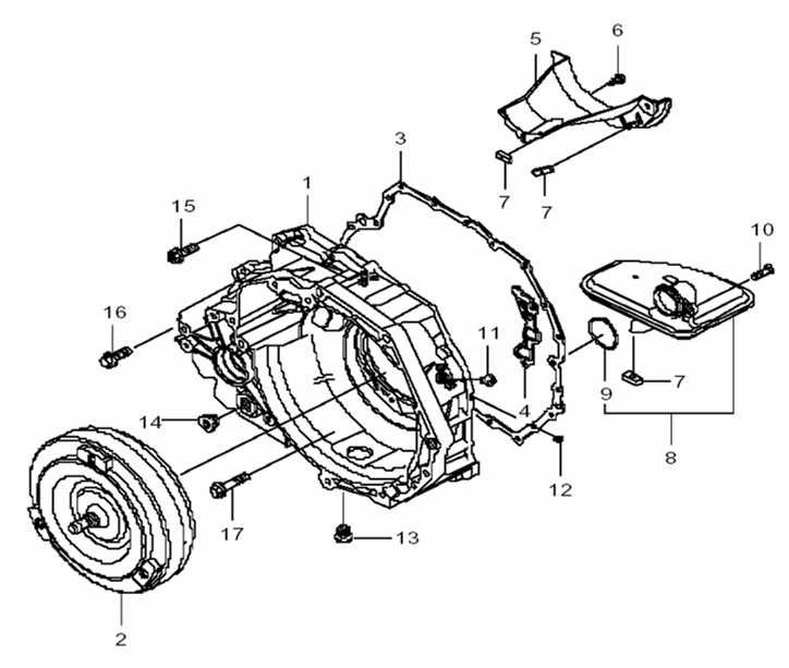 torque converter parts diagram