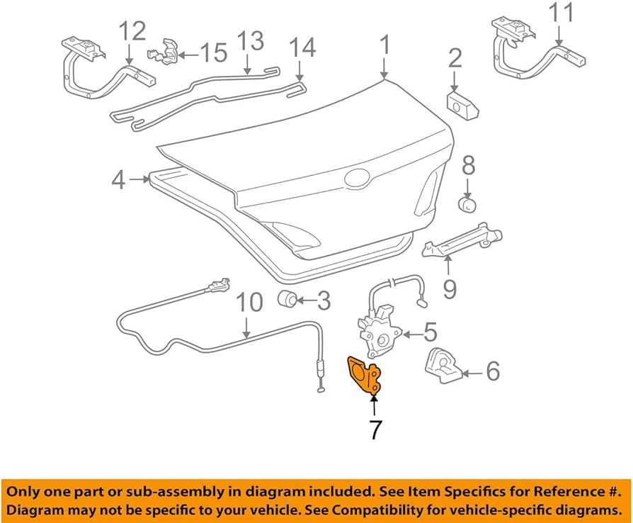 toyota avalon parts diagram