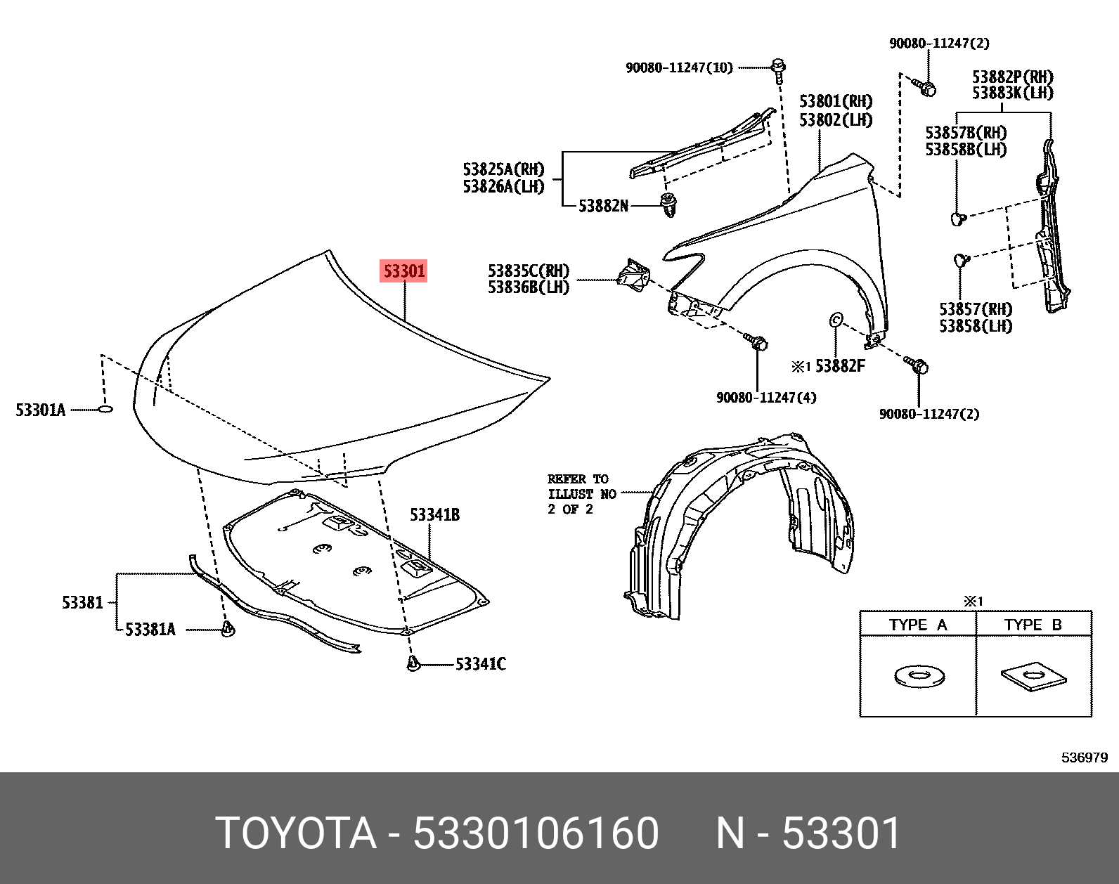 toyota camry body parts diagram