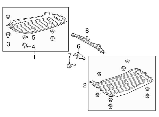 toyota camry undercarriage parts diagram