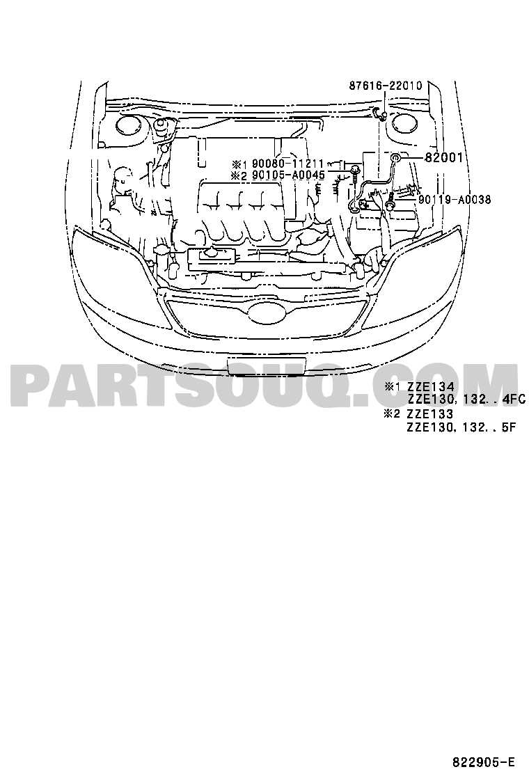 toyota matrix parts diagram