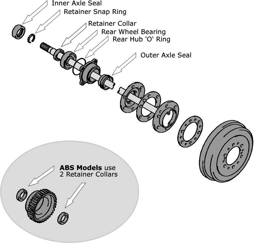 toyota solid axle parts diagram