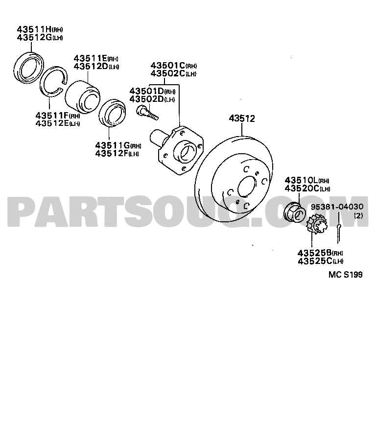 toyota solid axle parts diagram