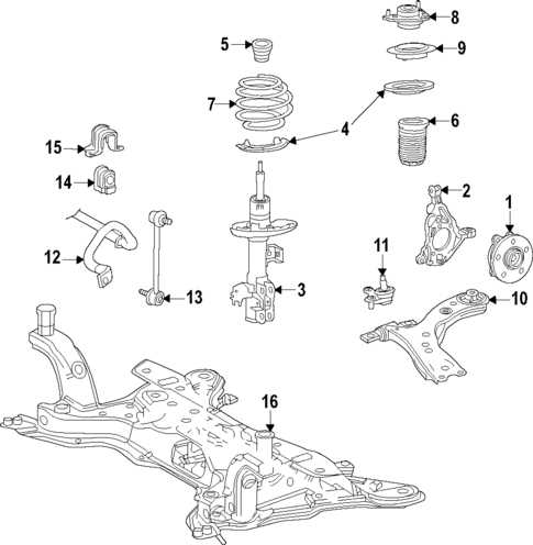 toyota suspension parts diagram