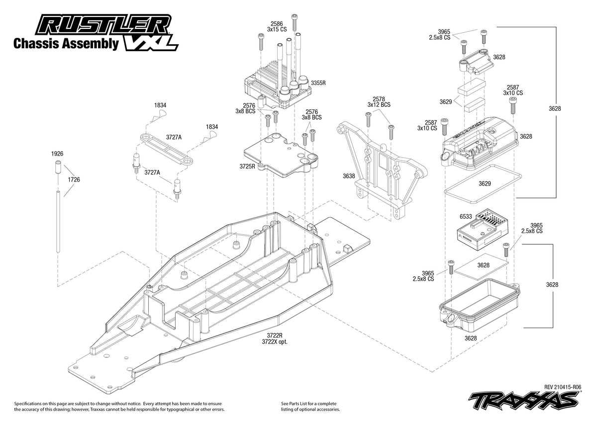 traxxas rustler steering parts diagram