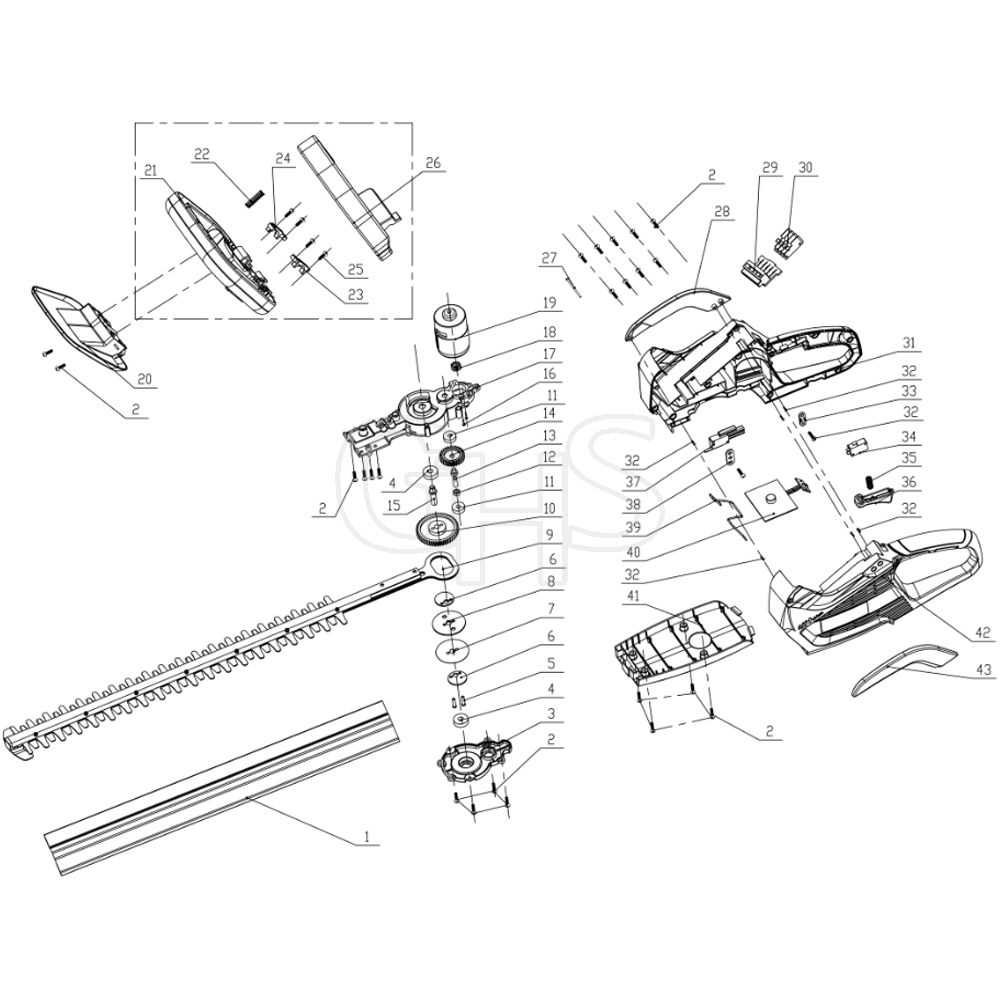 trimmer parts diagram