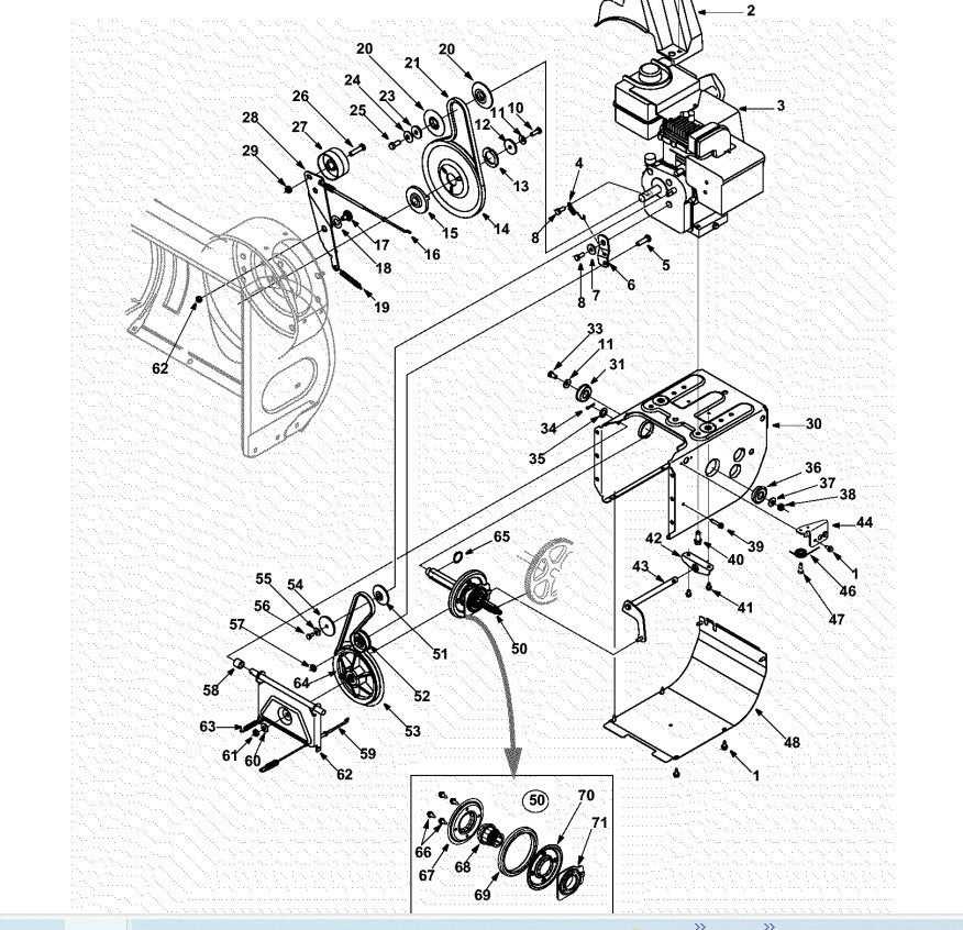 troy bilt blower parts diagram