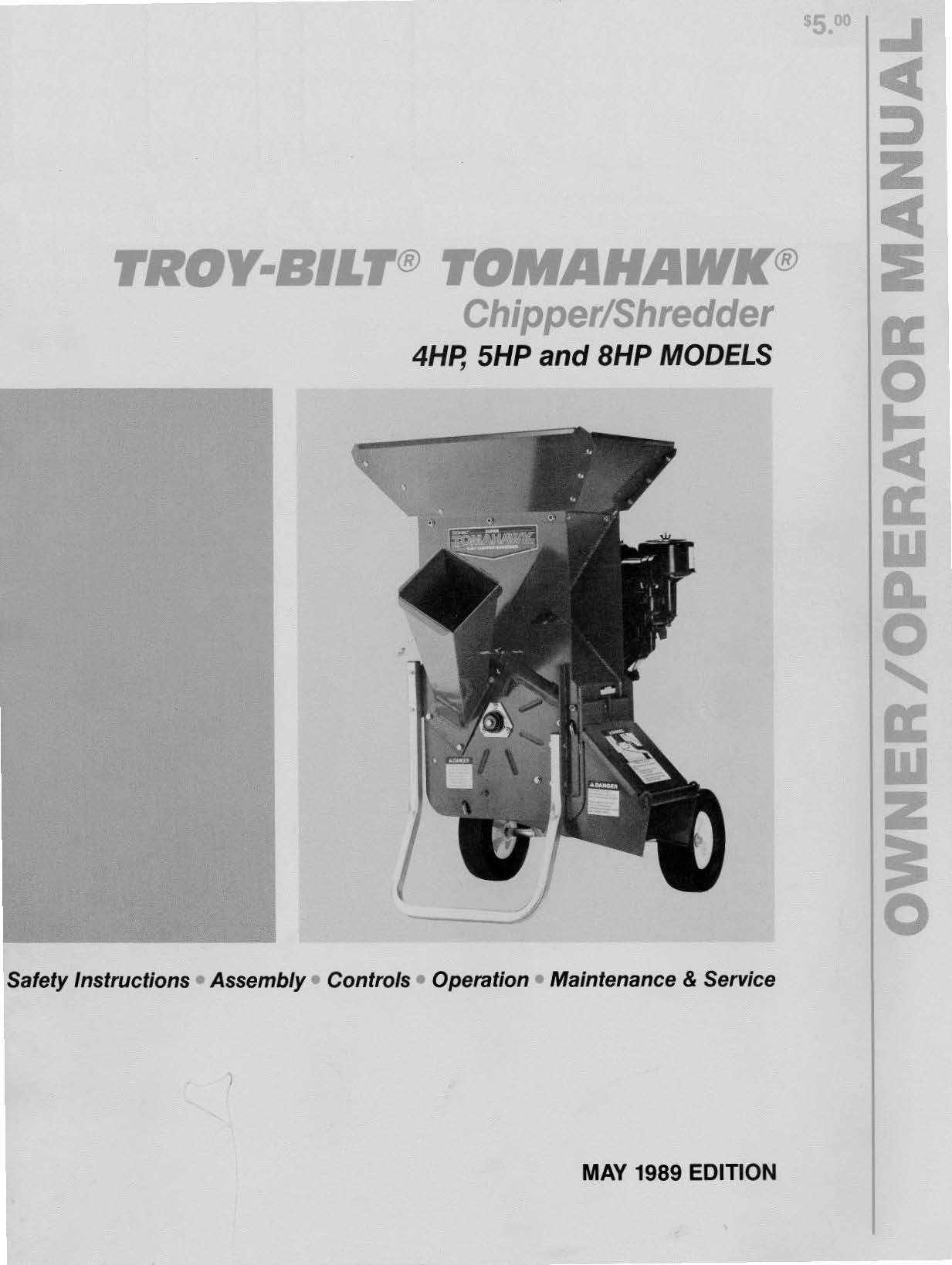 troy bilt chipper parts diagram