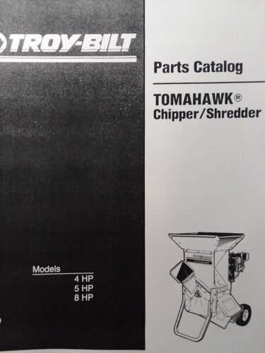 troy bilt chipper parts diagram