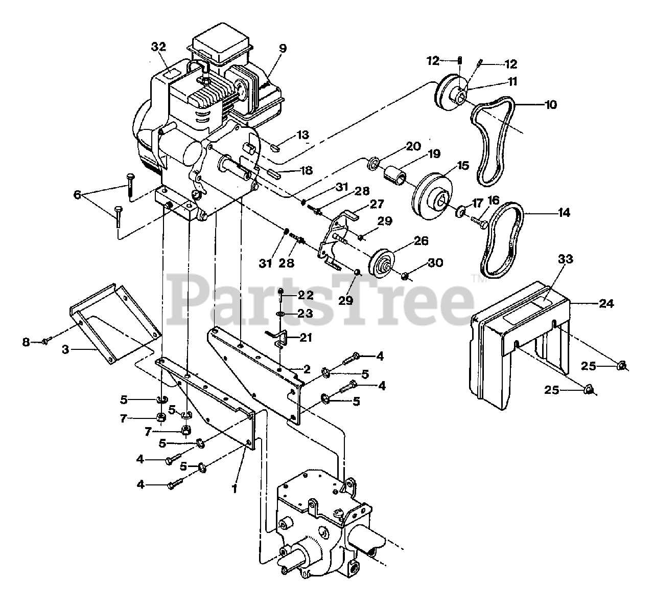 troy bilt pony tiller parts diagram