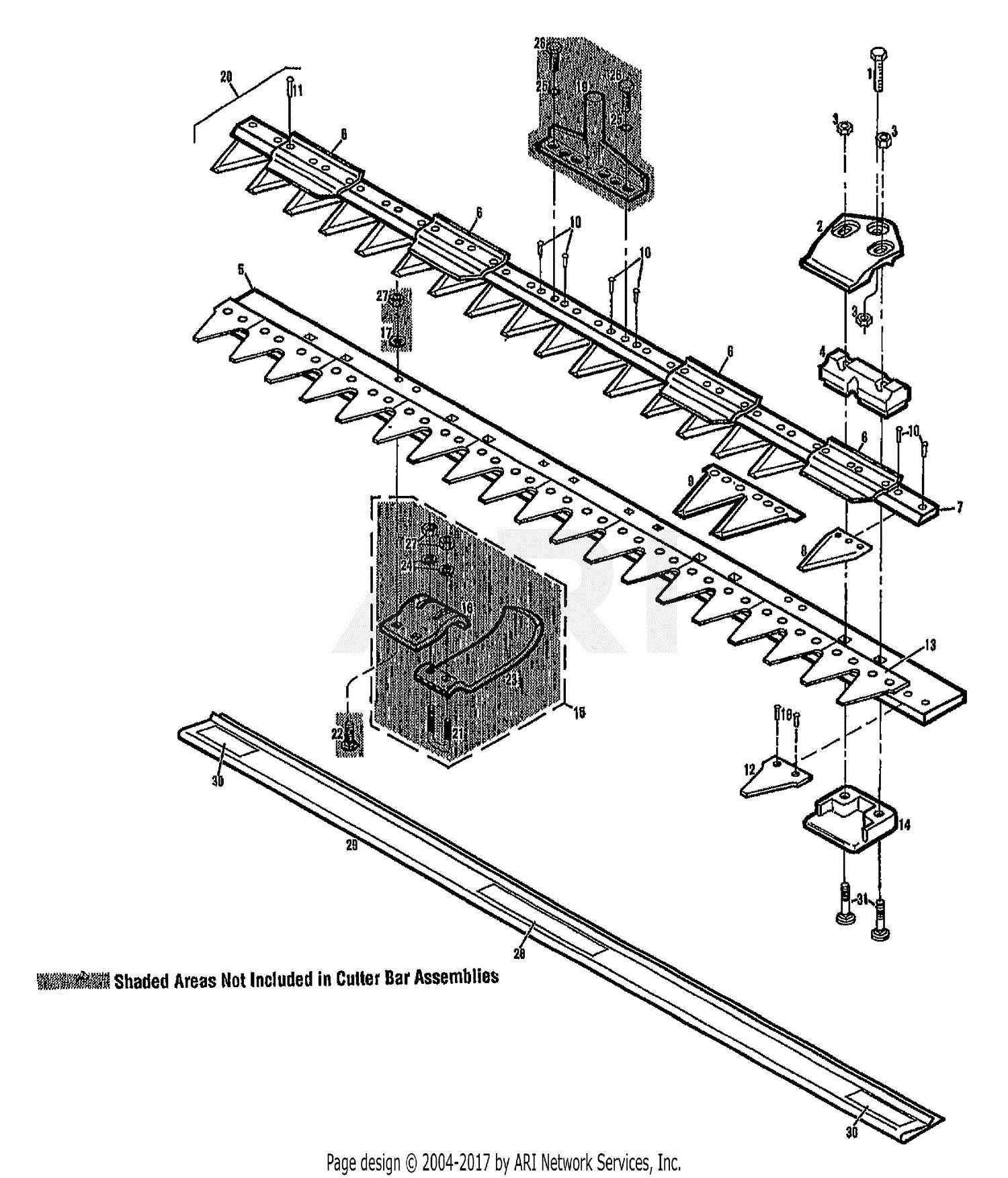 troy bilt sickle bar mower parts diagram