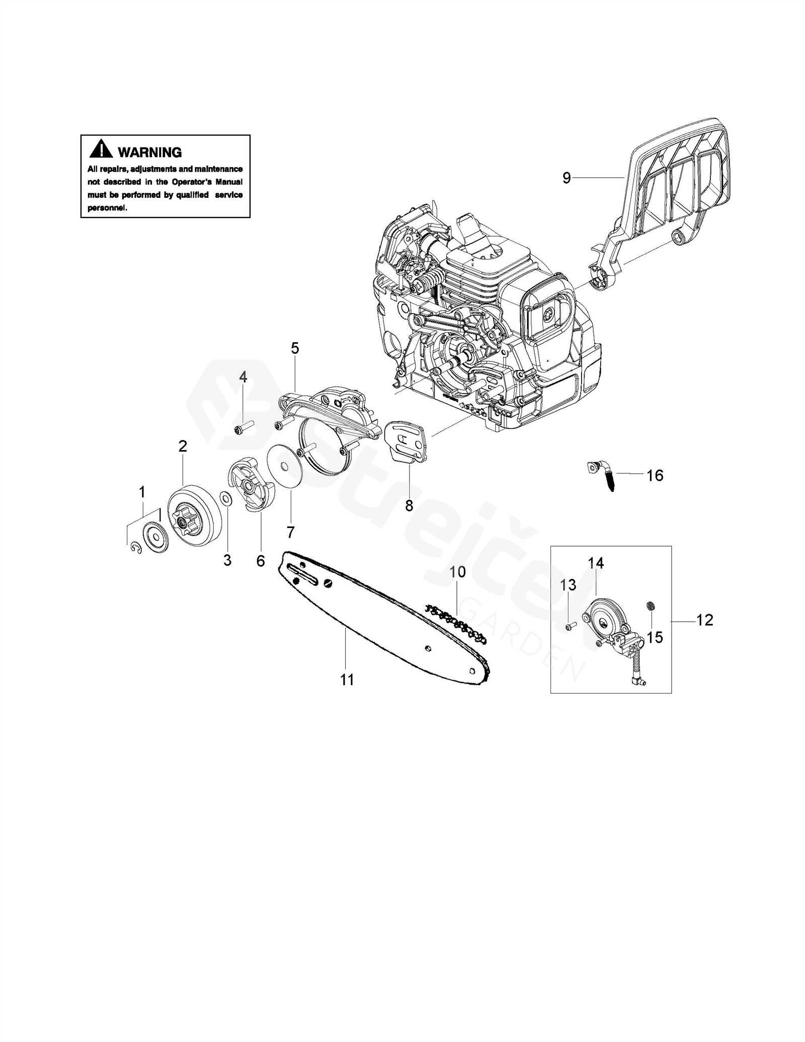 poulan chainsaw parts diagram