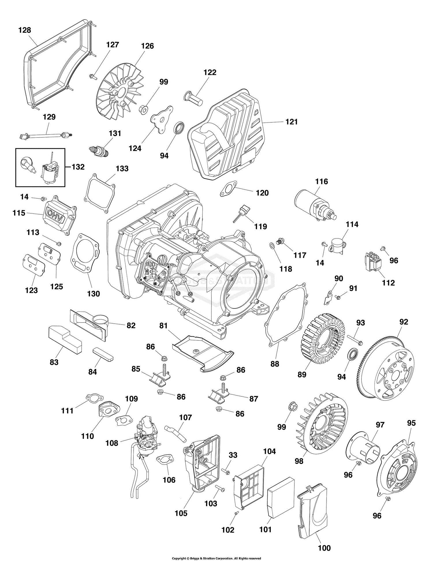 briggs and stratton p2200 parts diagram