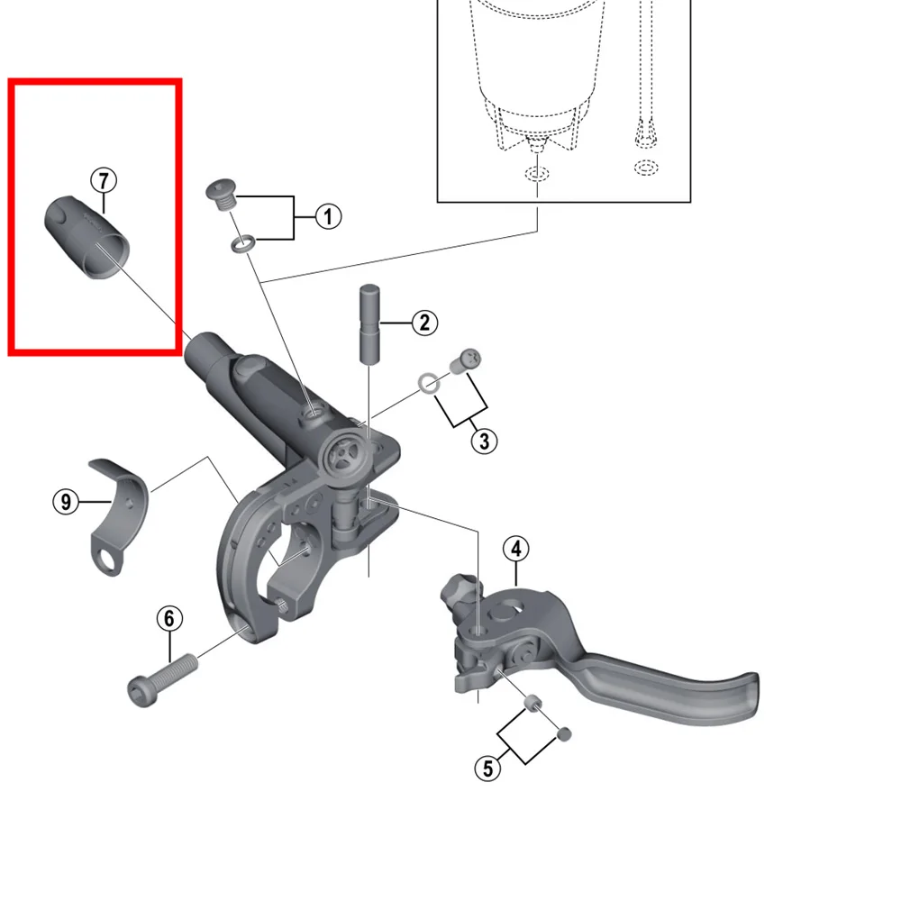 shimano disc brake parts diagram