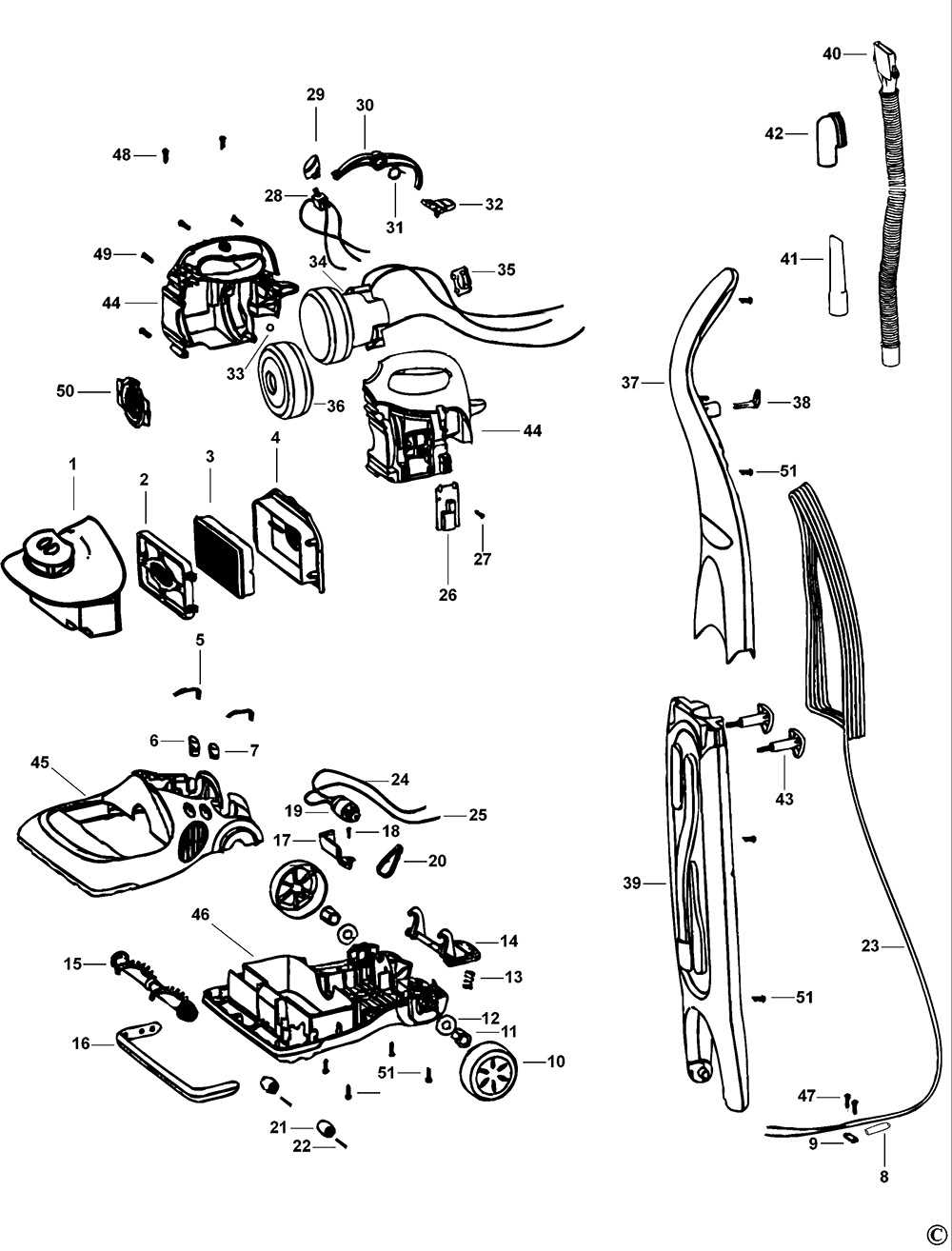hoover steamvac parts diagram