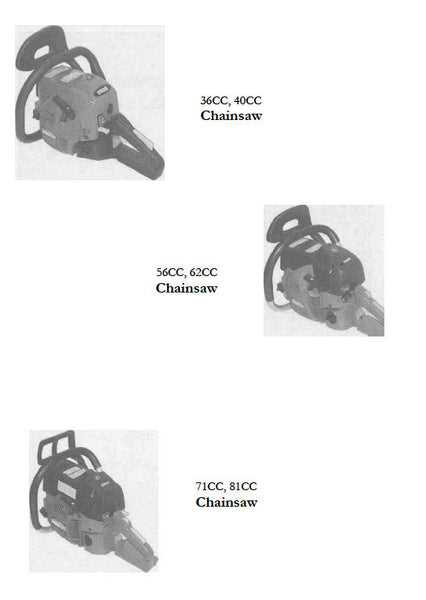 chainsaw part diagram