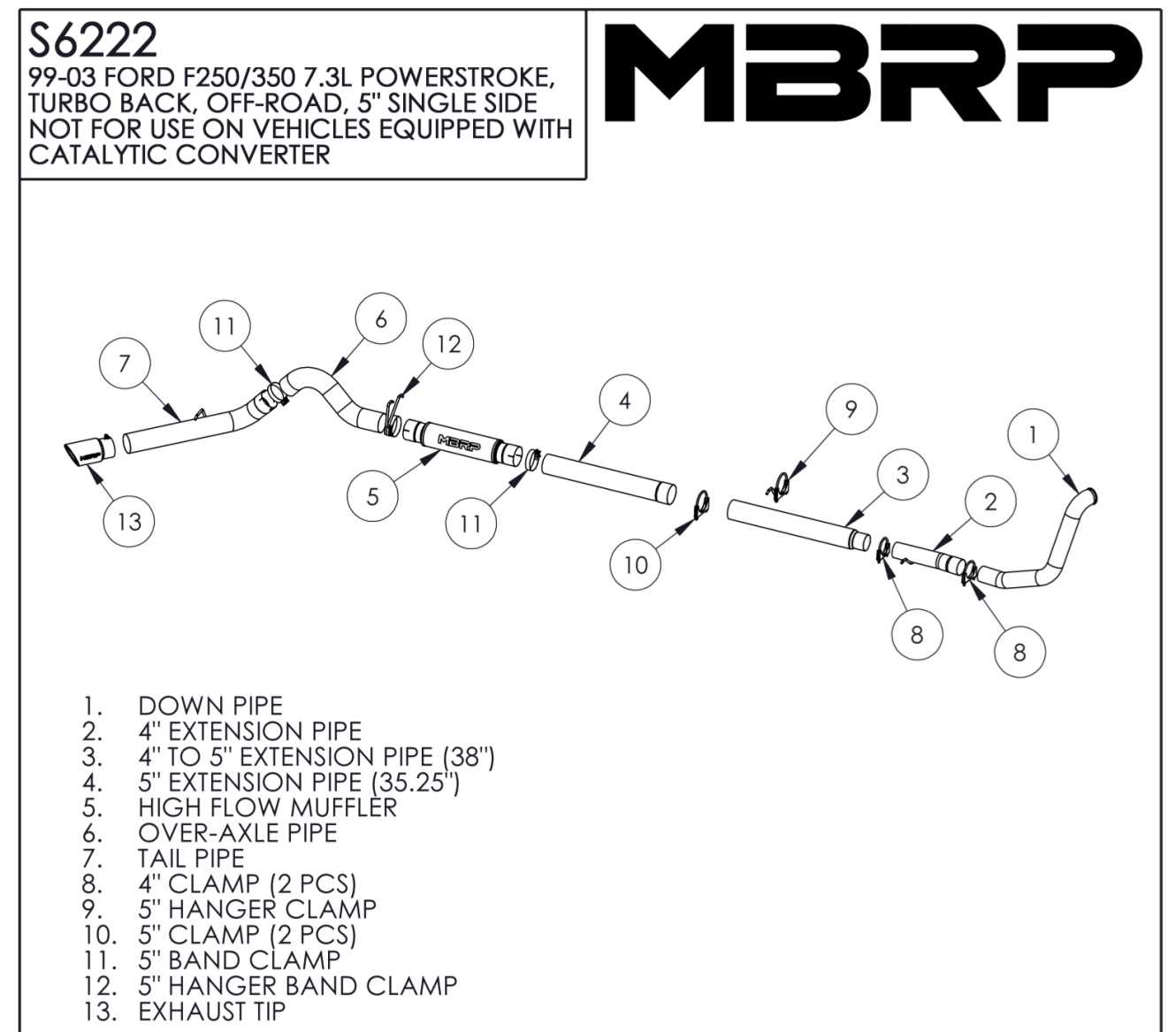 7.3 turbo parts diagram