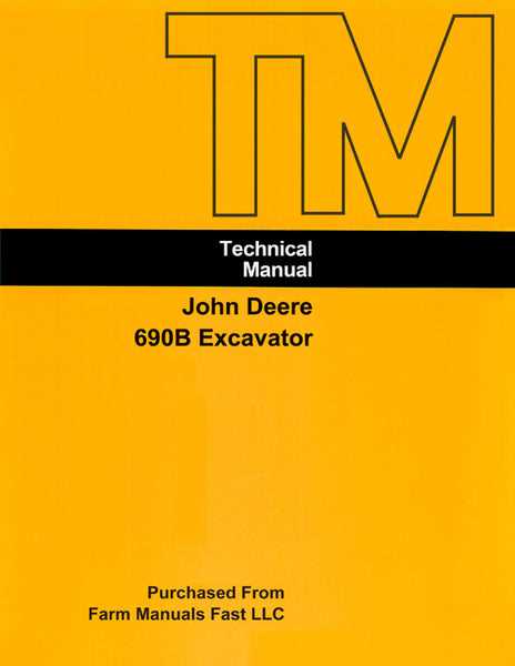 john deere 690b excavator parts diagram