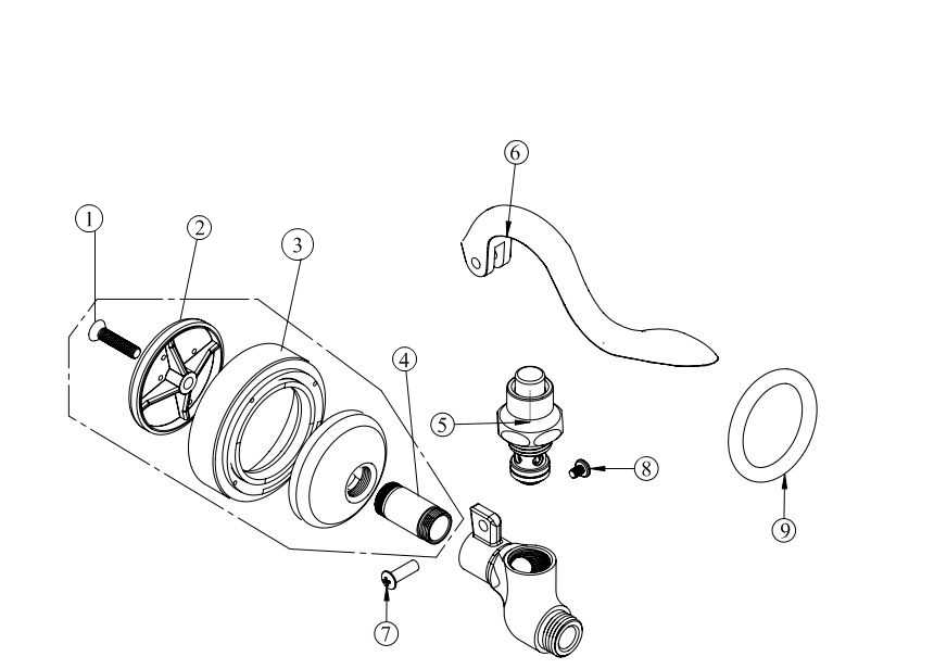 pegasus shower faucet parts diagram