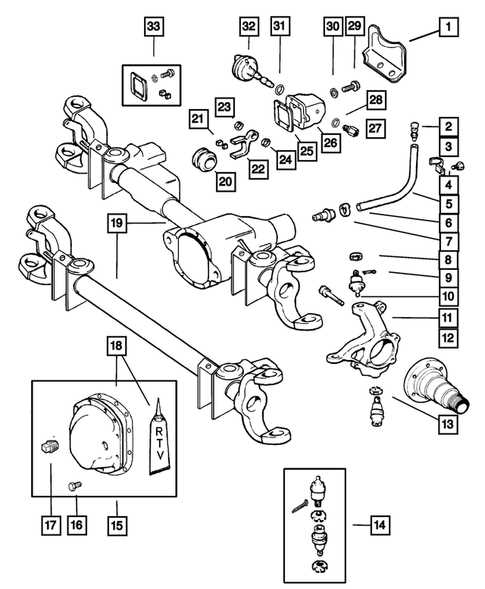 2001 dodge ram 1500 front end parts diagram