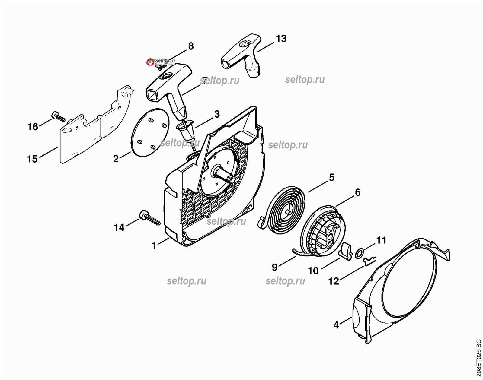 stihl ms 250 c parts diagram