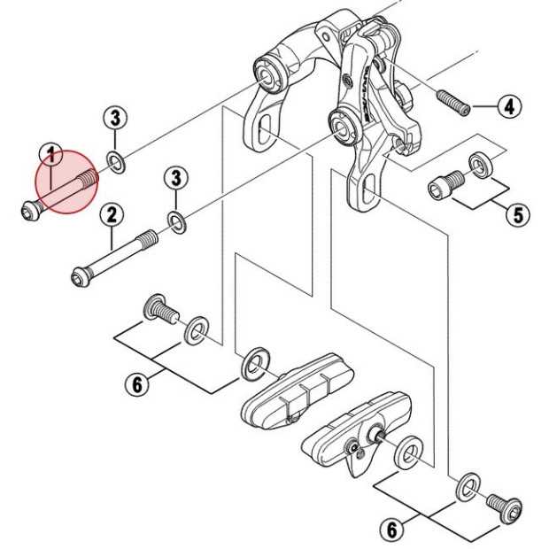 shimano brake parts diagram