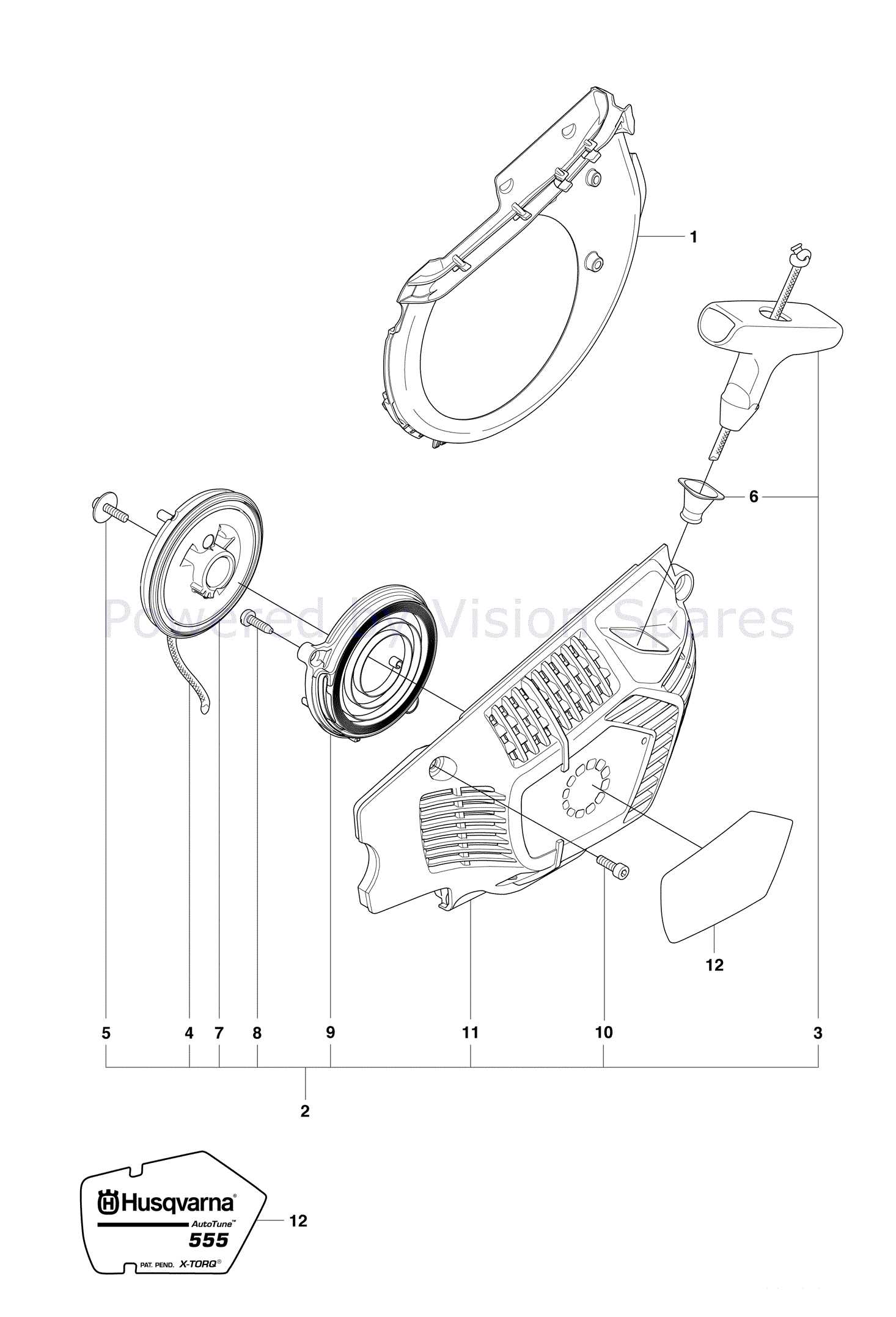 husqvarna 555 parts diagram