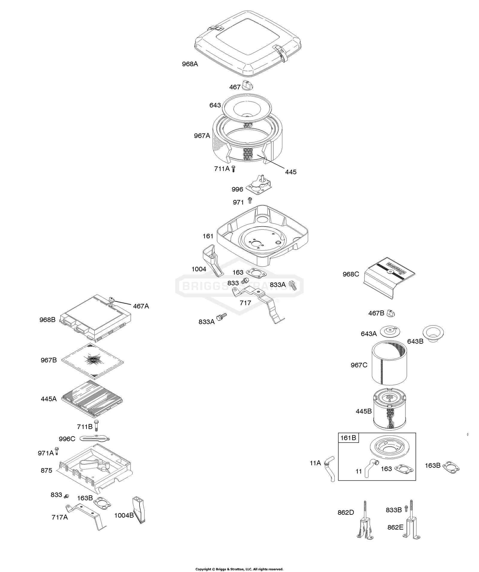 briggs stratton 16 hp vanguard parts diagram