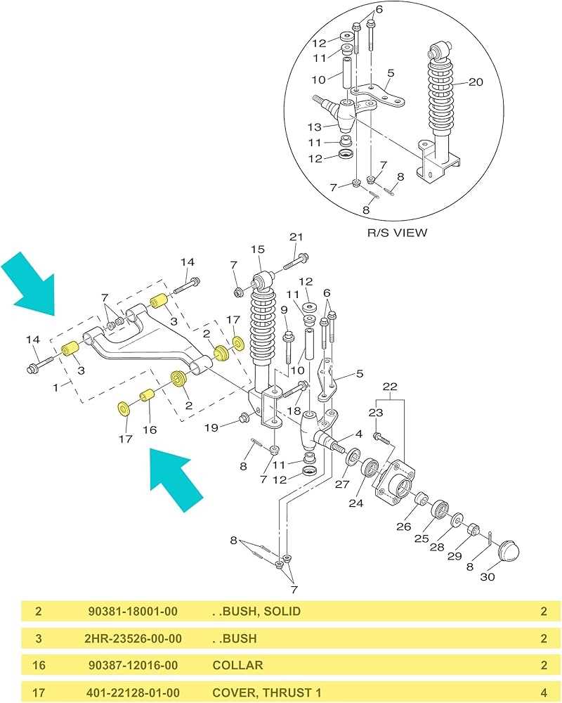 yamaha g29 golf cart parts diagram