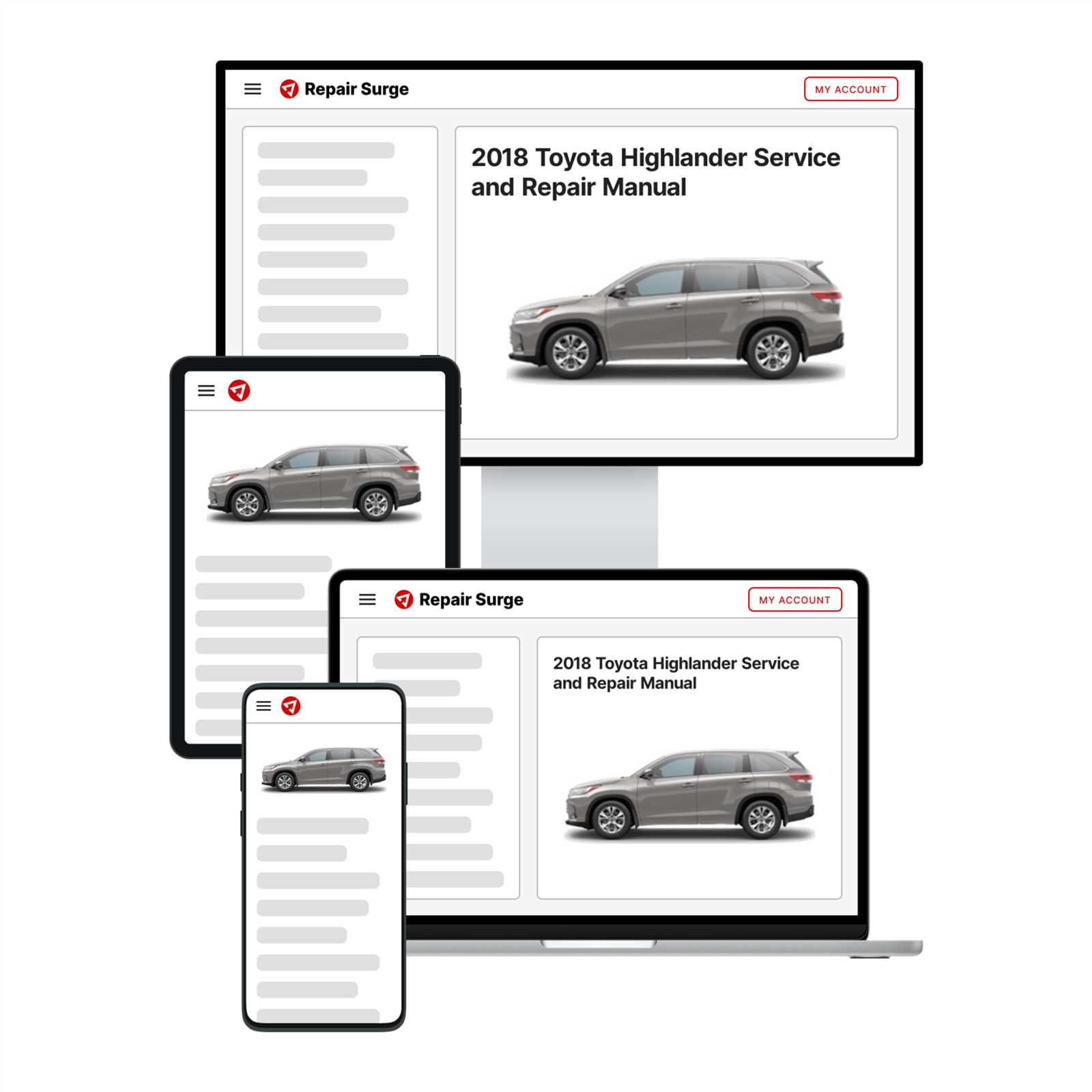 2018 toyota highlander parts diagram