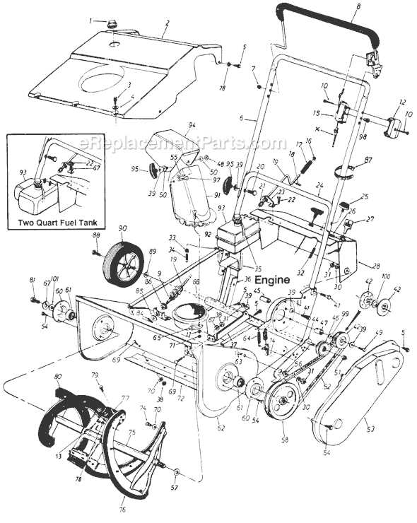 honda 928 snowblower parts diagram