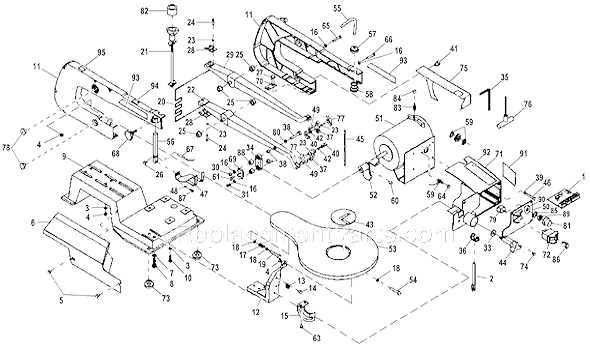 ryobi scroll saw parts diagram