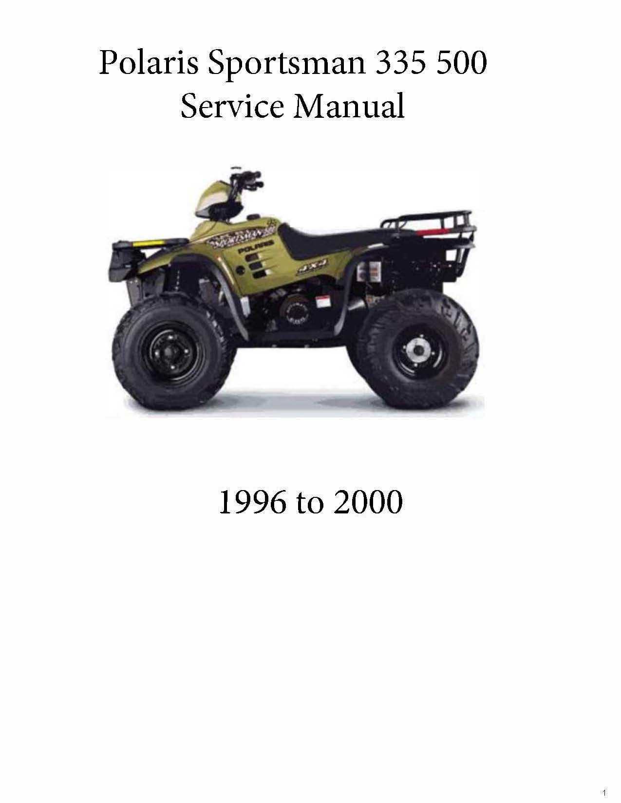 1999 polaris sportsman 335 parts diagram