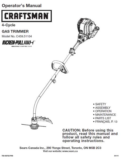 craftsman c459 parts diagram