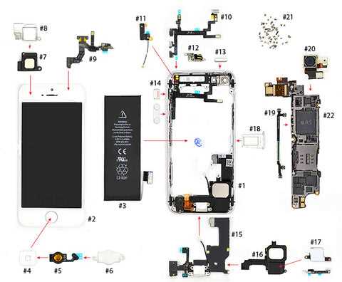 iphone se parts diagram