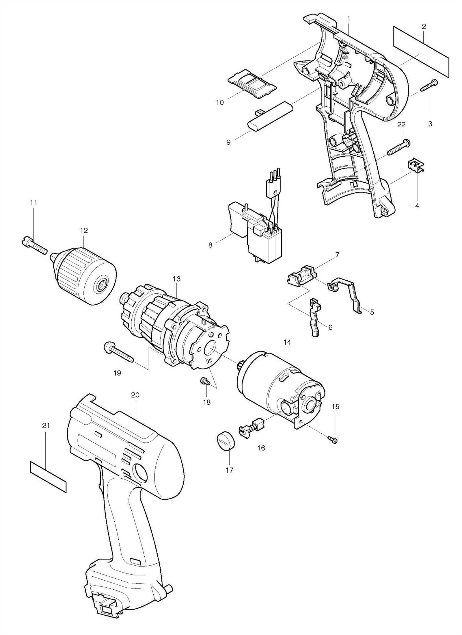 makita impact driver parts diagram