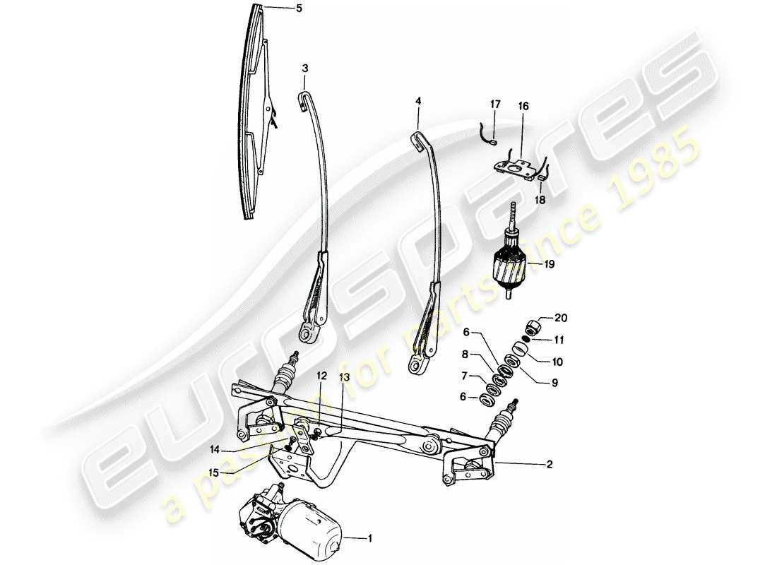 windshield wiper parts diagram