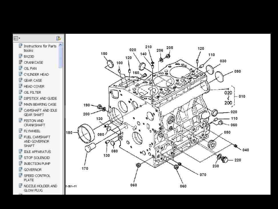 kubota bx25d parts diagram