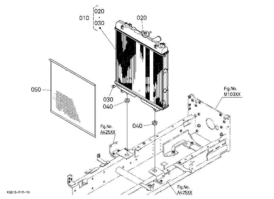 kubota f3990 parts diagram