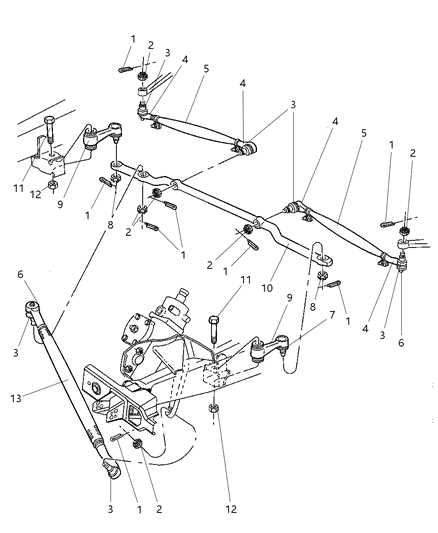 2001 dodge ram 1500 front end parts diagram