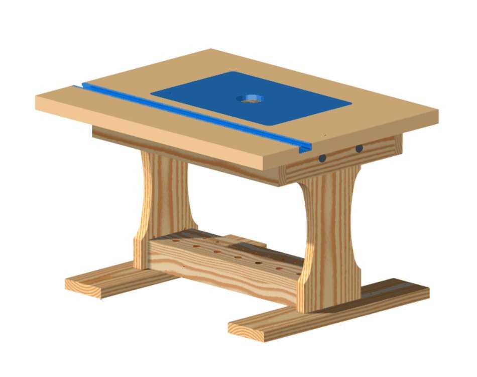 router table parts diagram