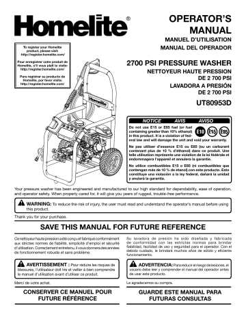 homelite 2700 psi pressure washer parts diagram