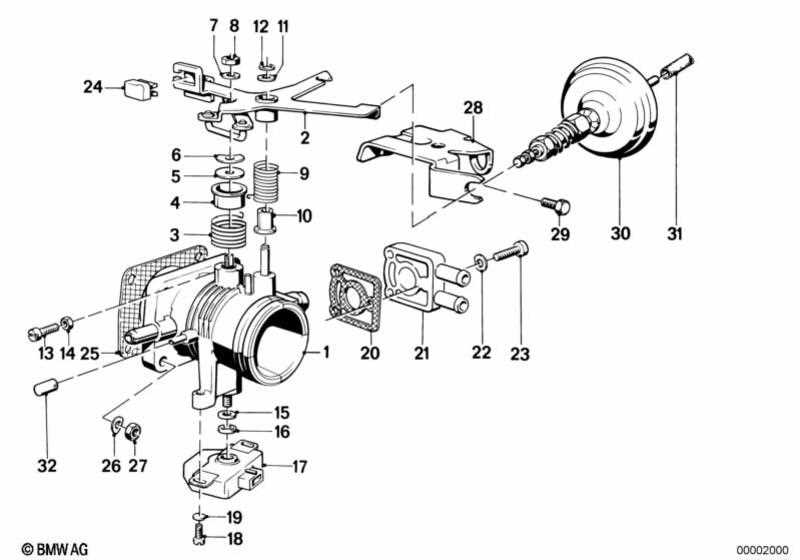 throttle body parts diagram