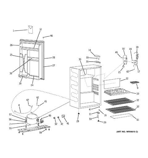 haier mini fridge parts diagram