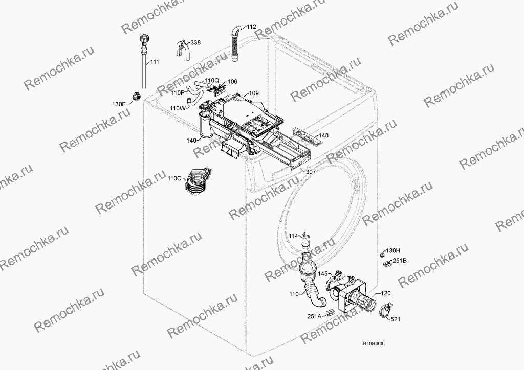 electrolux washing machine parts diagram