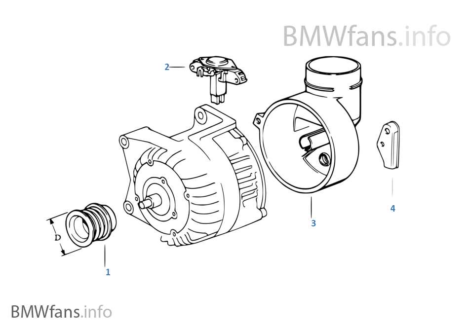 diagram alternator parts