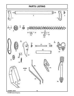 flail mower parts diagram