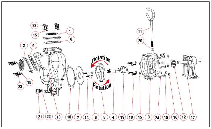 honda water pump parts diagram