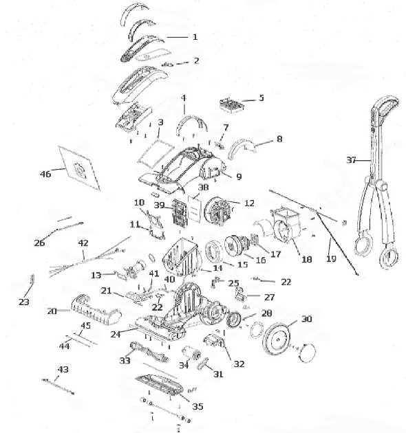 electrolux canister vacuum parts diagram