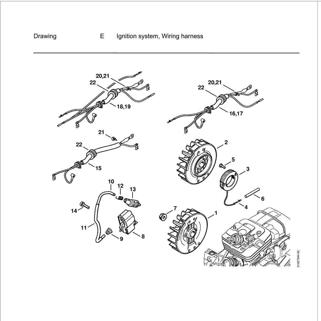 stihl 361 chainsaw parts diagram